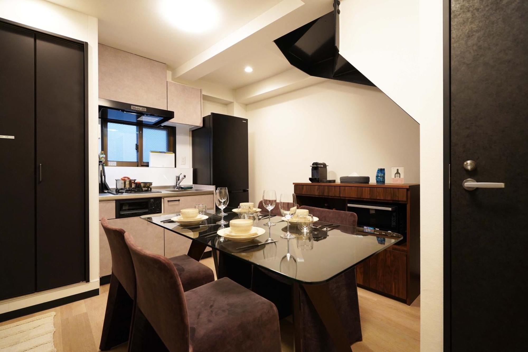 Penthouse 1-Bedroom Flat In Hiroo Shibuya Präfektur Tokio Exterior foto